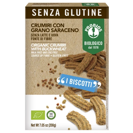 Probios Organic Gluten Free Biscuits With Buckwheat Flour 200g Probios Organic Gluten Free Biscuits With Buckwheat Flour 200g