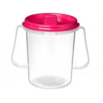 Sistema Drink cup with lid and spout 250 ml pink - سيستما