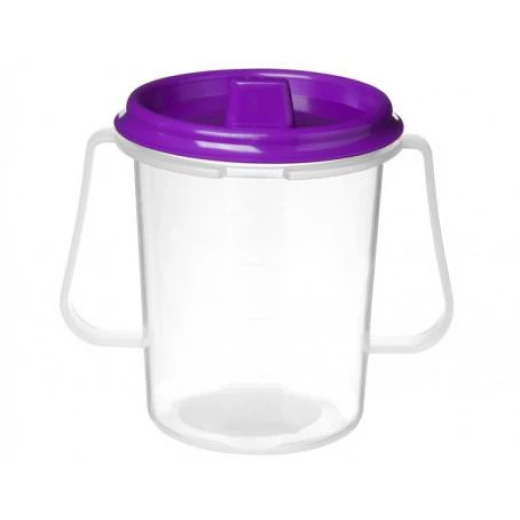 Sistema Drink cup with lid and spout 250 ml Purple Sistema Drink cup with lid and spout 250 ml Purple