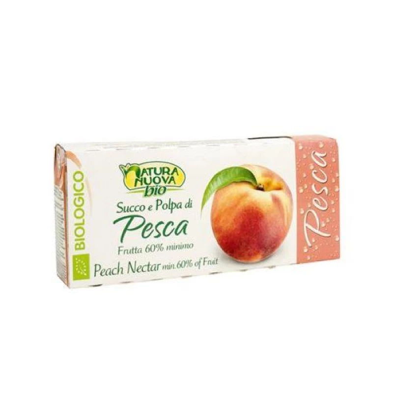 Natura Nouva  Organic Peach Nectar Juice 3*200ml - ناتشورا نوفا