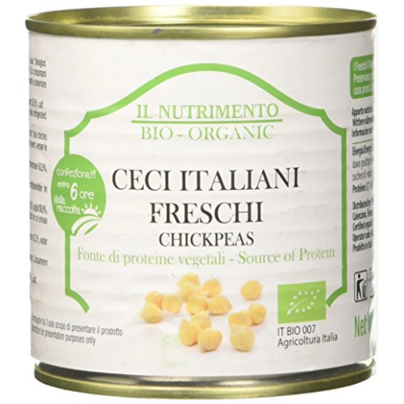IL Nutrimento Organic  Chickpeas in Water 400g - إل نيوتريمينتو