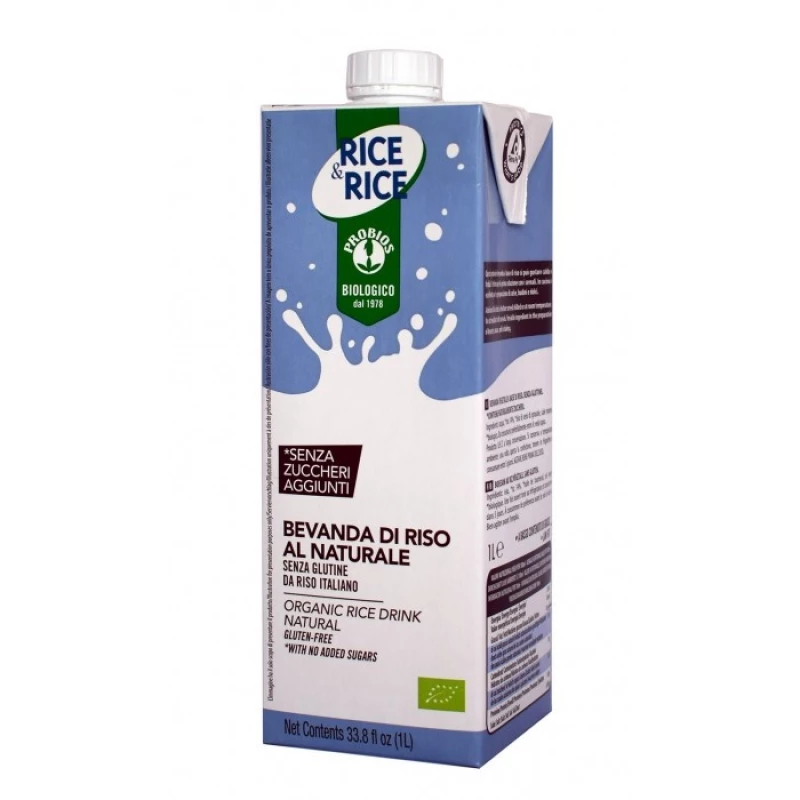 Probios S&S Organic Rice Drink Natural 1L - بروبيوس