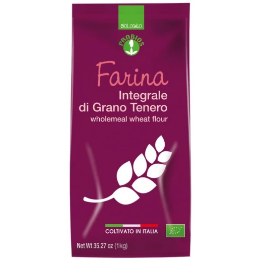 Probios Organic Whole Wheat Flour 1kg Probios Organic Whole Wheat Flour 1kg