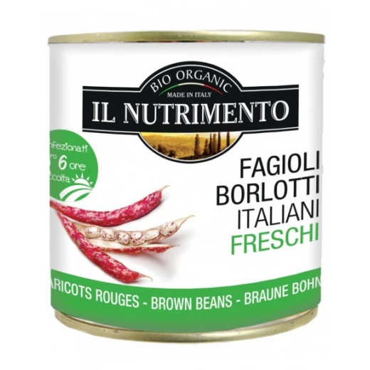 IL Nutrimento Organic Borlotti Brown Beans in Water 400g IL Nutrimento Organic Borlotti Brown Beans in Water 400g