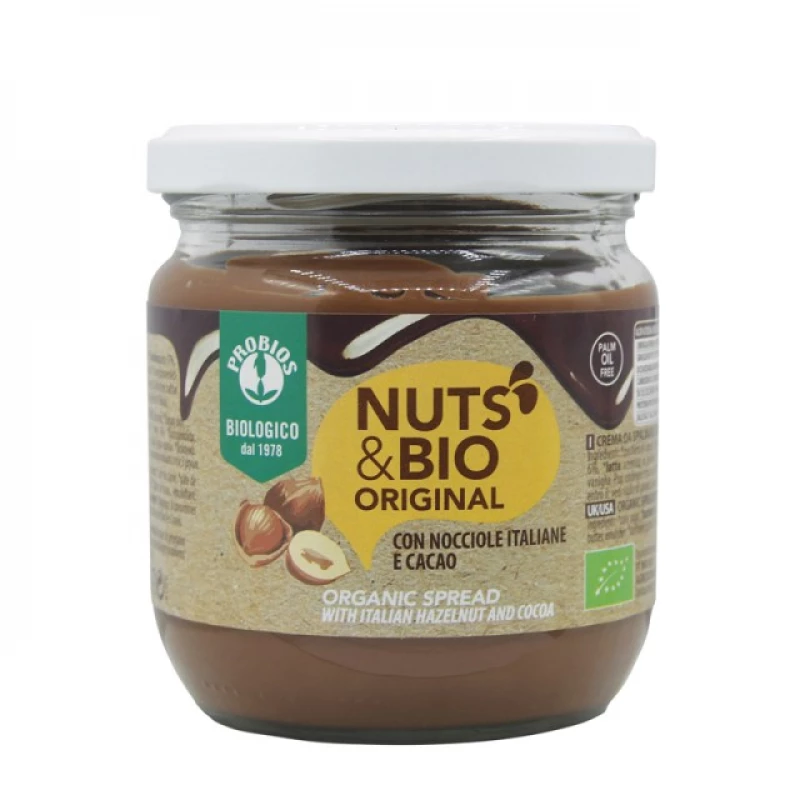 Probios Organic - Gluten Free  Nuts and Bio Chocolate Hazelnut Spread - بروبيوس