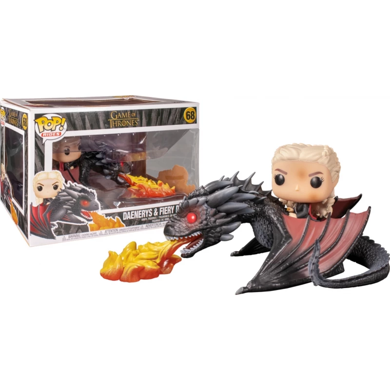 Funko Game Of Thrones - Daenerys with Fire-Breathing Drogon Pop! Rides Vinyl Figure - فانكو