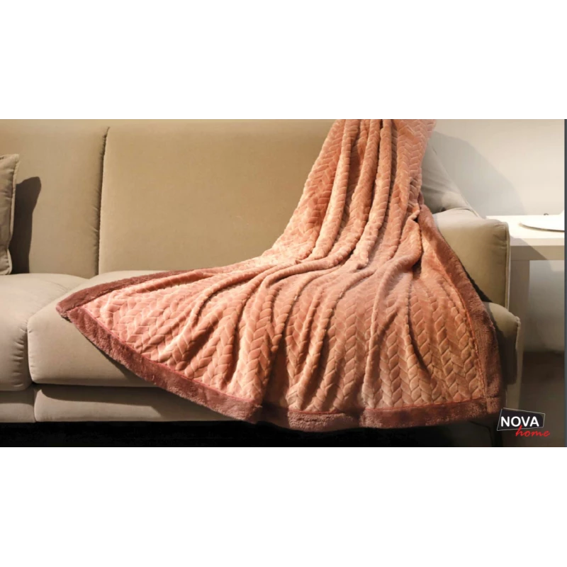 NOVA Throw Blanket Doma - Pink - نوفا هوم