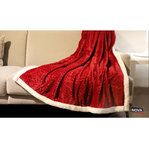NOVA Throw Blanket Doma - Burgandy