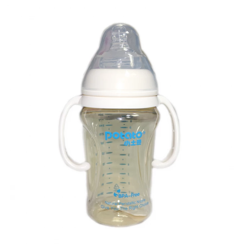 Potato Bottle with Handle Large Size - +4m - White 300ml - بوتاتو