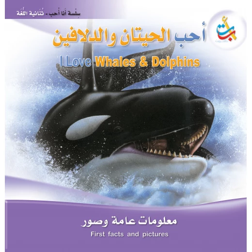 سلسلة انا احب - أحب الحيتان و الدلافين - 24 صفحة - 28x28 سلسلة انا احب - أحب الحيتان و الدلافين - 24 صفحة - 28x28