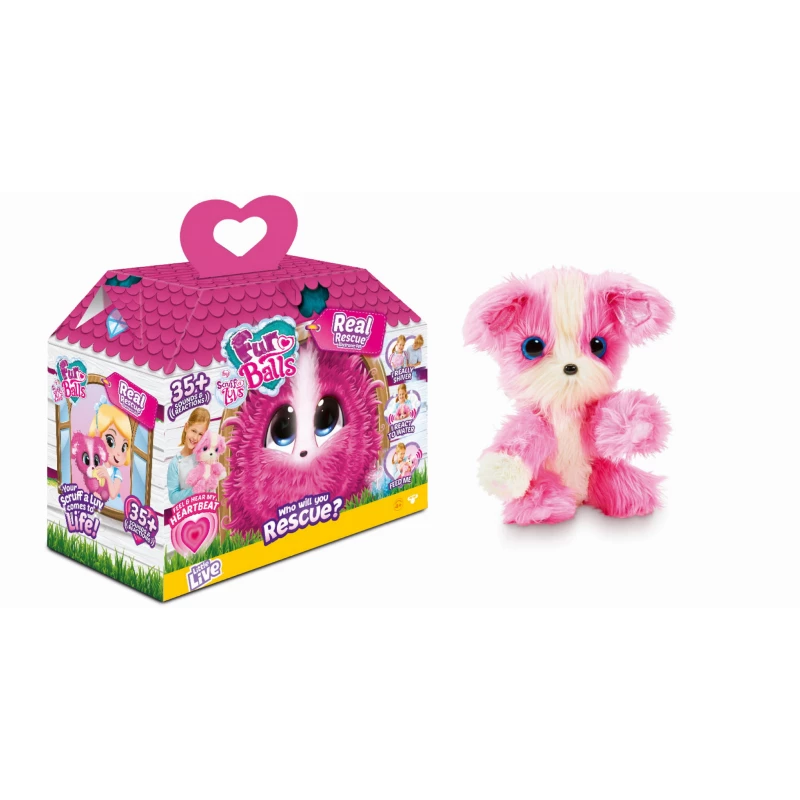 Little Live Scruff-a-Luvs Real Rescue - Pink Scruff - ليتل لايف بيتس
