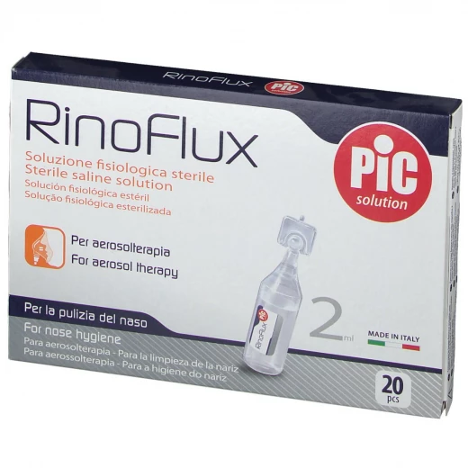Pic Rinoflux Disposable Physiological Solution - 2ML- 20 PCS Pic Rinoflux Disposable Physiological Solution - 2ML- 20 PCS