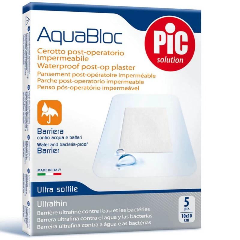 Pic Aquabloc Waterproof Post Op Plasters 5pcs - بيك سوليوشن