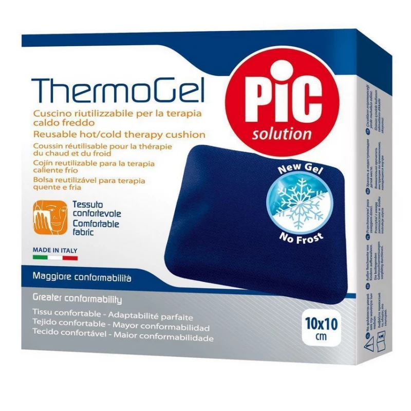 Pic Solution Thermogel Hot and Cold Therapy Pack 10cm x 10cm for Pain Relief and Injury Recovery - Pic Solution