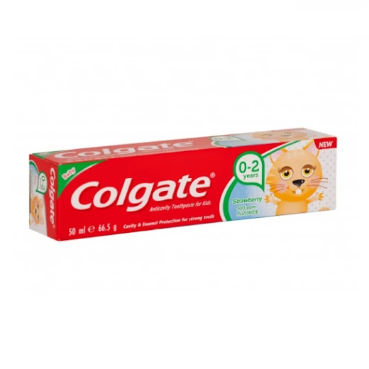 Colgate Strawberry Toothpaste for Kids, 0-2 years, 50ml Colgate Strawberry Toothpaste for Kids, 0-2 years, 50ml