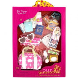 Our Generation Bon Voyage Bag Travel Accessory Set