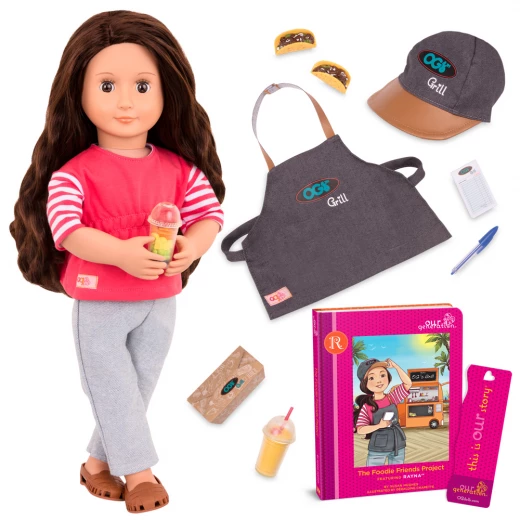 Our Generation Rayna And "The Foodie Friends Project" 46cm Doll - أور جيناريشن - Image 4