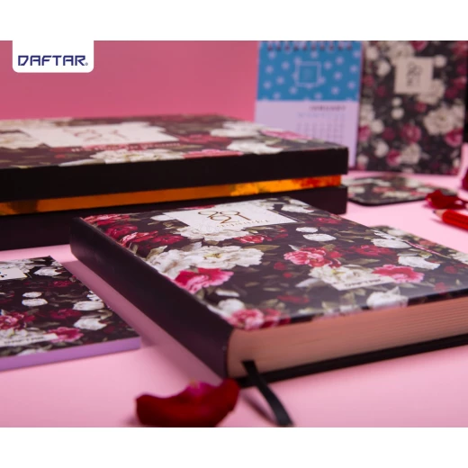 Daftar 2021 Agenda with Accessories, White Flowers - دفتر - Image 2
