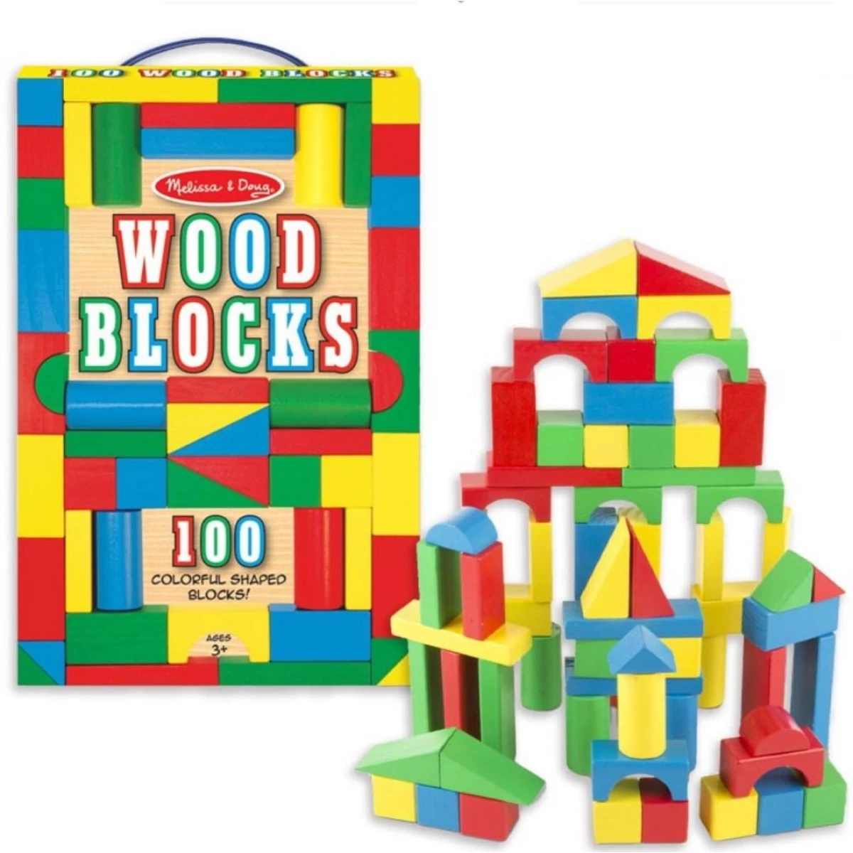 Melissa & Doug 100 Piece Wood Blocks Set – Buy Online in Jordan | Dumyah