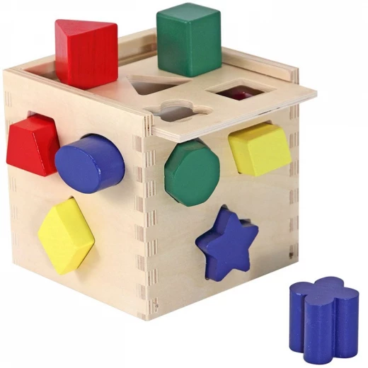 Melissa & Doug Shape Sorting Cube Classic Toy Melissa & Doug Shape Sorting Cube Classic Toy