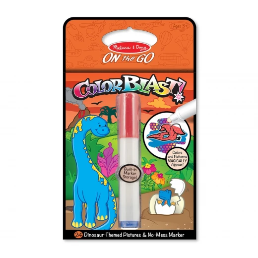 Melissa & Doug Color Blast Book, on the Go Travel Activity, Dinosaurs Design Melissa & Doug Color Blast Book, on the Go Travel Activity, Dinosaurs Design