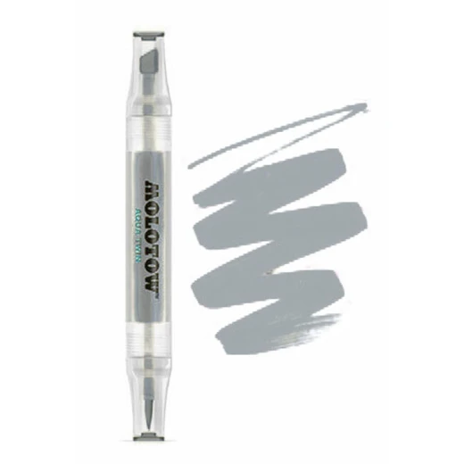 Molotow Aqua Twin Double Tip Marker Pen  Cool Grey - Molotow - Image 2