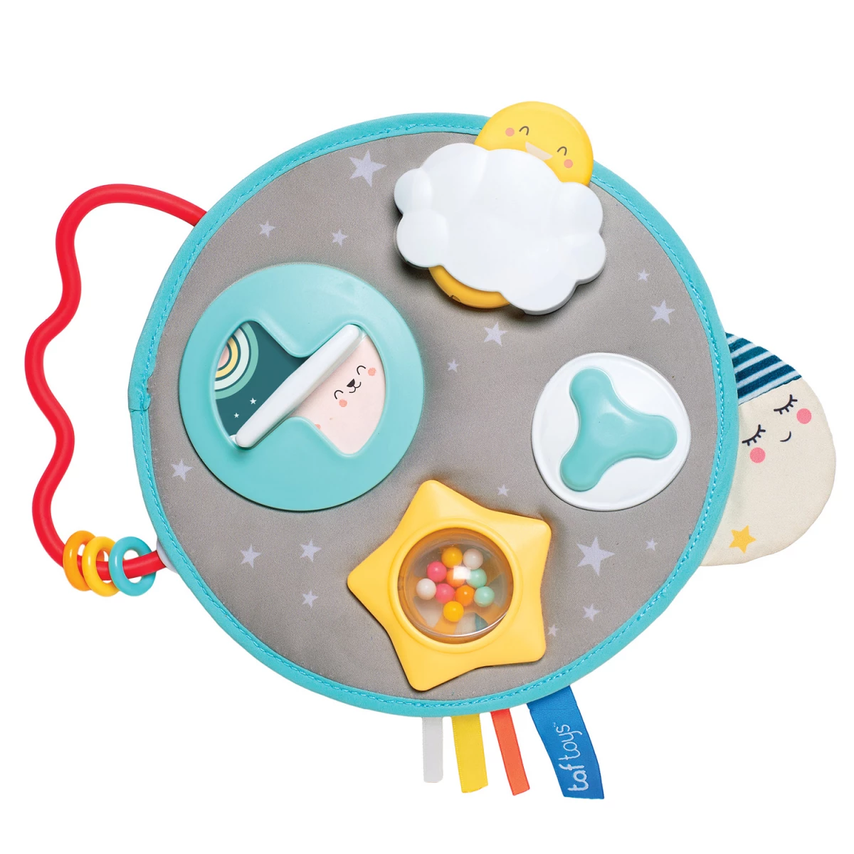 Taf Toys Arche Mini Lune – Arche Poussette Avec Nuages Grelot, Lune Hochet Et Étoile, Dès La Naissance