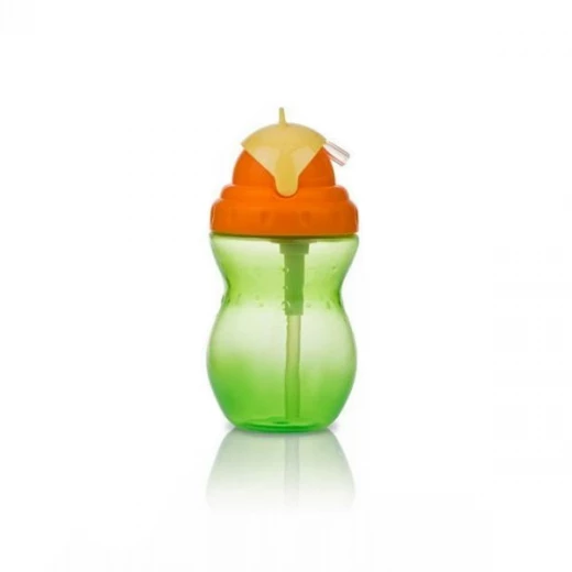Nuby Flip-it Leakproof Straw Bottle (320ml), Green Nuby Flip-it Leakproof Straw Bottle (320ml), Green