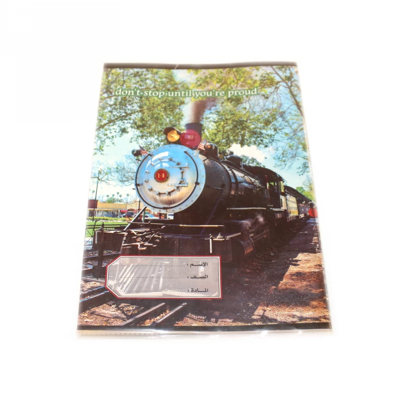 AlKhairat Sleeved Notebook Arabic 60 pages, Train - أ ب ت