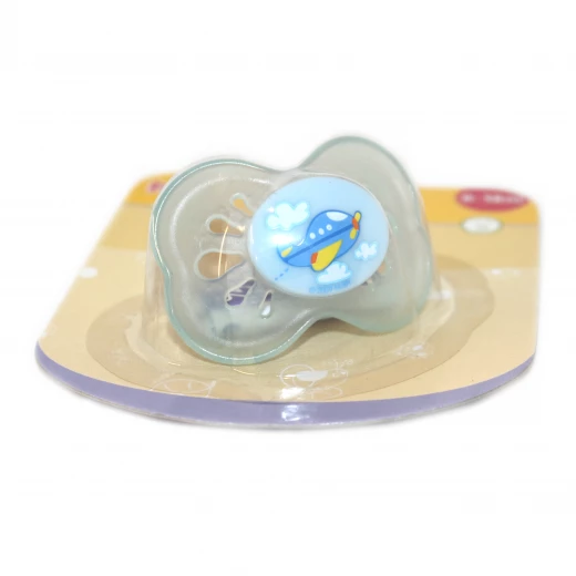Nuby Colored Pacifier (6-18Months) - Light Blue Nuby Colored Pacifier (6-18Months) - Light Blue
