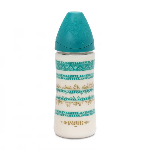 Suavinex - Premium Silicone Feeding Bottle 360ml - Green Suavinex - Premium Silicone Feeding Bottle 360ml - Green
