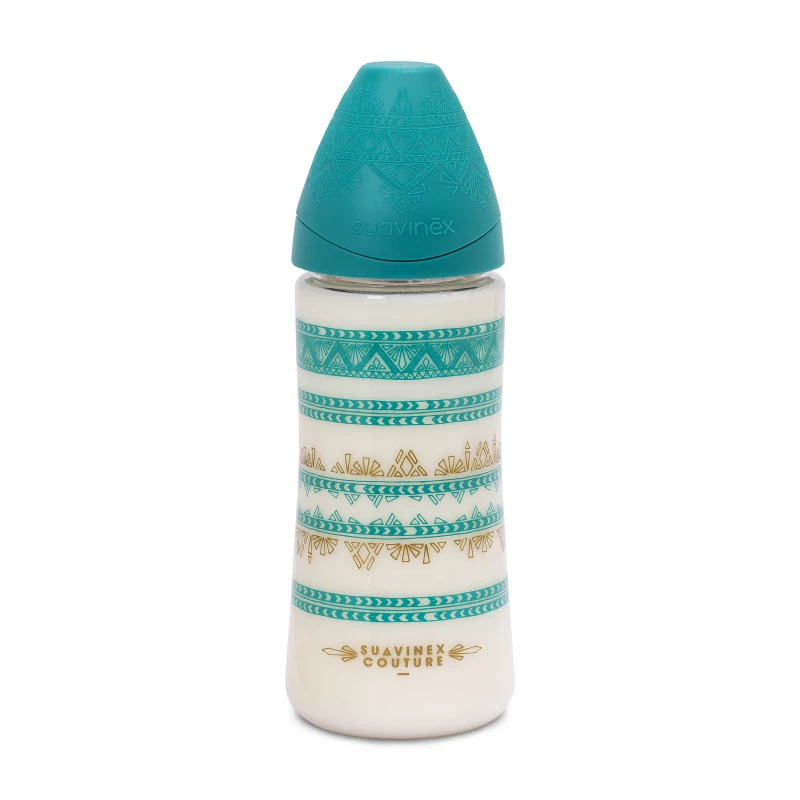 Suavinex - Premium Silicone Feeding Bottle 360ml - Green - Suavinex