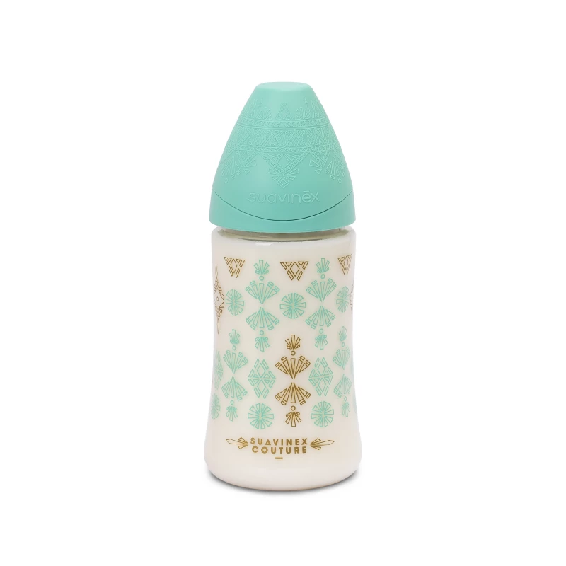 Suavinex - Premium Silicone Feeding Bottle 270ml - Green - Suavinex