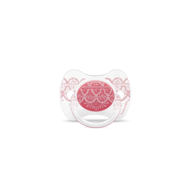 Suavinex Pacifier Premium Couture Physiological Teat - Pink +18 - سوافينكس