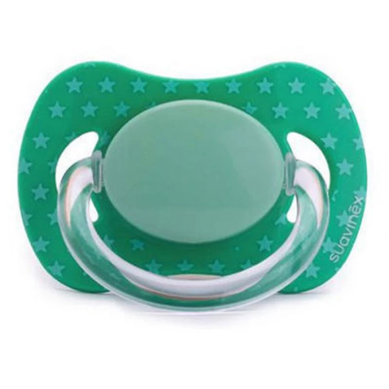 Suavinex Pacifier Physiological Silicone Green , +0 month - Suavinex