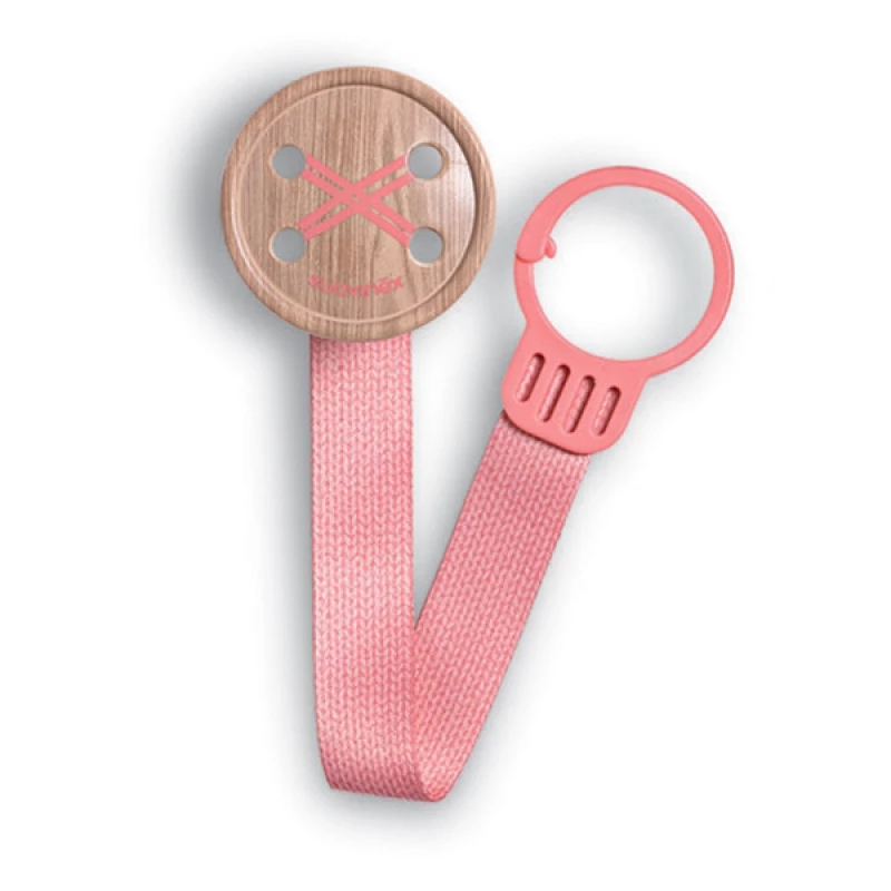 Suavinex Pacifier Soother Dummie Clip Holder Button - Pink - سوافينكس