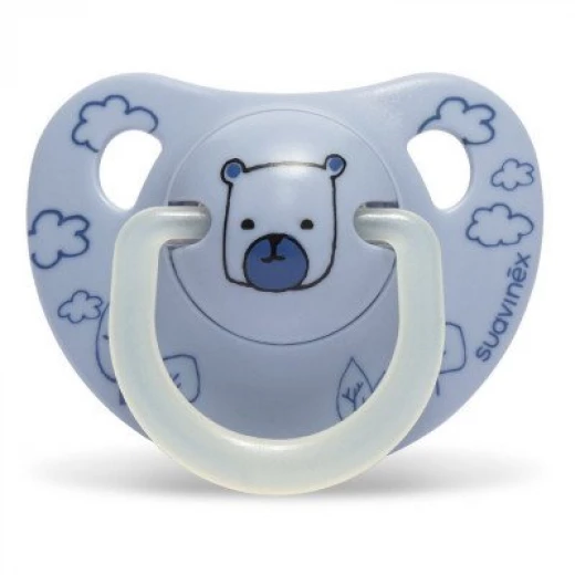 Suavinex Anatomical Silicone Pacifier Blue Bear 0-6M Suavinex Anatomical Silicone Pacifier Blue Bear 0-6M