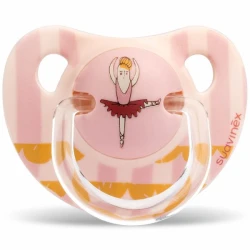 Suavinex Anatomical Silicone Pacifier 6-18m Pink Ballerina 1pc