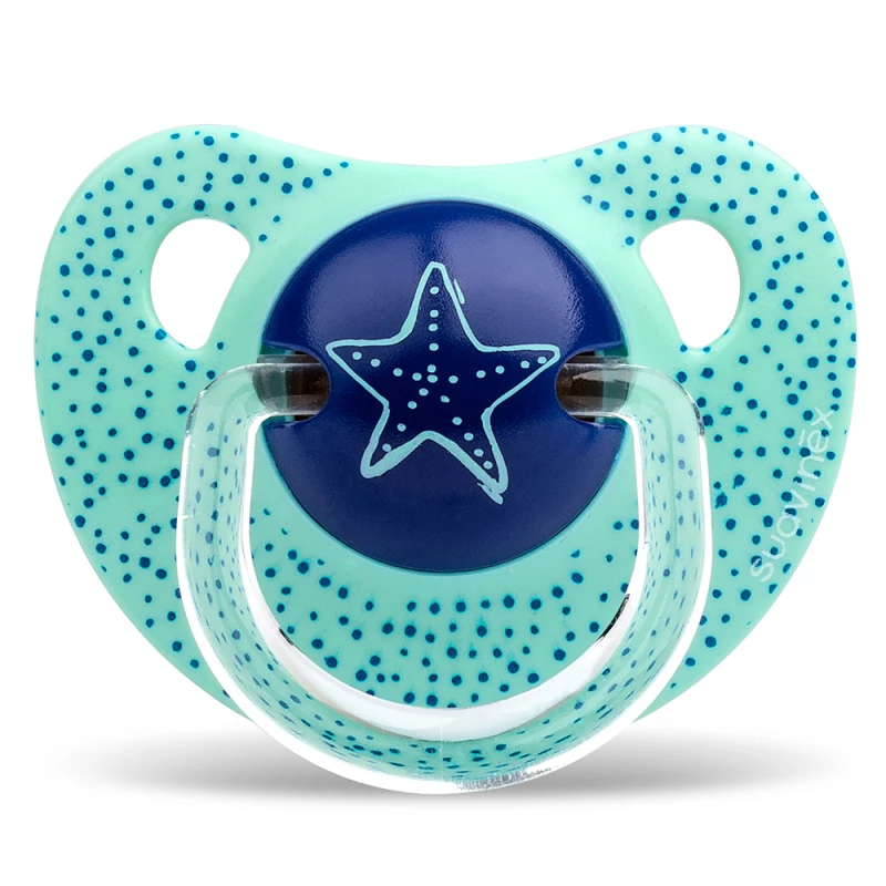Suavinex Anatomical Silicone Pacifier 6-18m Dots Star 1pc - سوافينكس