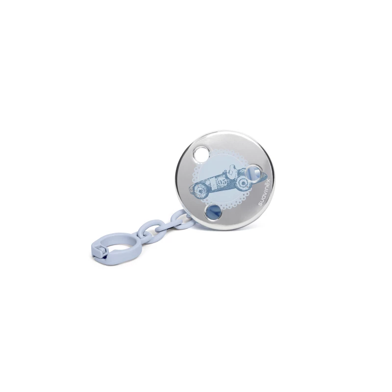 Suavinex Porsche Joya soother with chain (age 0+ months) - سوافينكس