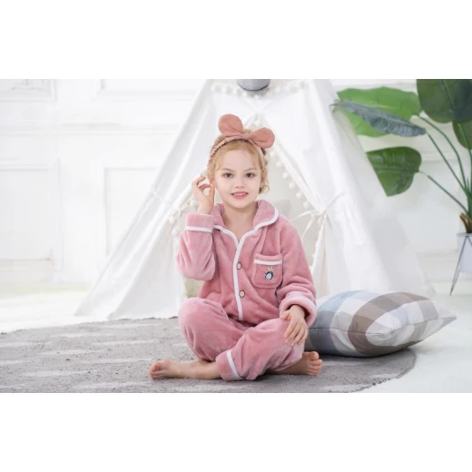 Colorland Pijama Top + Bottom For Kids - 9-10  Years - Pink - كولورلاند - Image 2