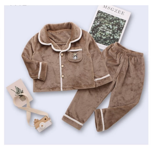 Colorland Pijama Top + Bottom For Kids - 3 - 4 Years - Brown Colorland Pijama Top + Bottom For Kids - 3 - 4 Years - Brown