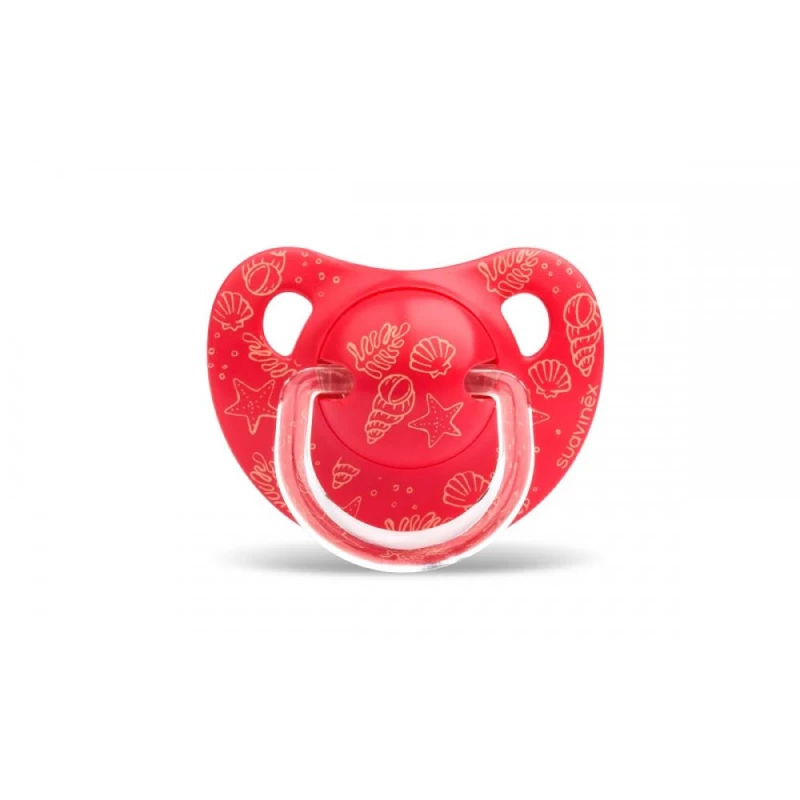 Suavinex Anatomical Silicone Pacifier 6-18m Red Sea 1pc - سوافينكس