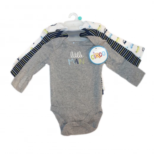 Circo 3 Long Sleeves Bodysuits for Little Man 0-3 months Circo 3 Long Sleeves Bodysuits for Little Man 0-3 months
