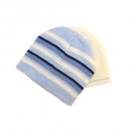 Primark Early Days 2 Hats, 12-24 months, Blue & White Primark Early Days 2 Hats, 12-24 months, Blue & White