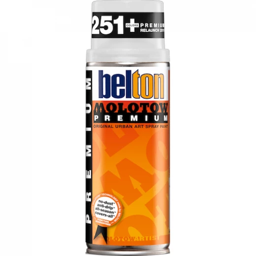Molotow Belton Premium Spray Paint 400ml Signal White Transparent 251 Molotow Belton Premium Spray Paint 400ml Signal White Transparent 251