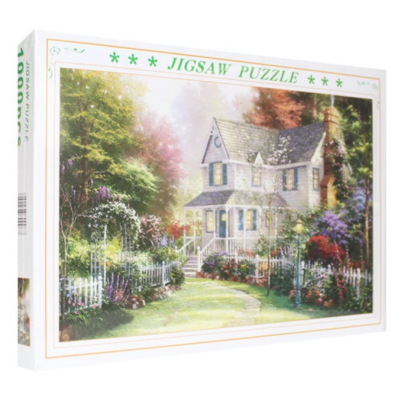 Jigsaw Puzzles Wooden, Painting of Country House 1000 pieces