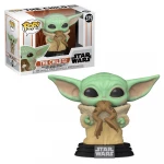 Funko The Child with Frog Pop! Vinyl Bobble Head Figure by Funko – Star Wars: The Mandalorian - فانكو