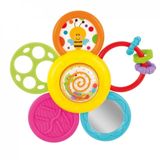 Winfun Daisy Spin Rattle ‘n Teether - WinFun - Image 2