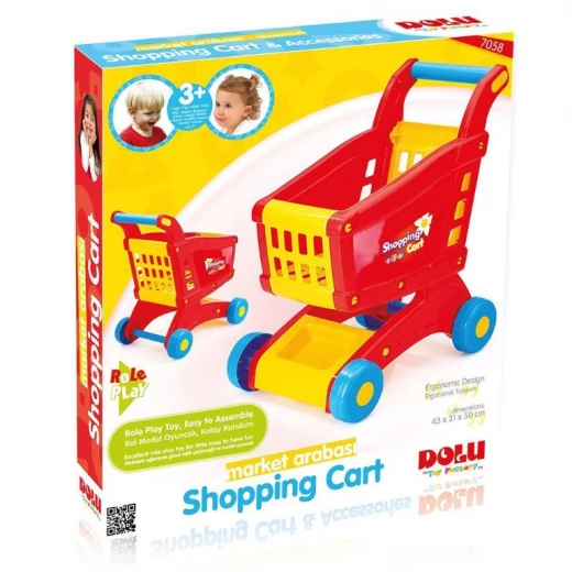 Dolu - Shopping Cart Printed Box - Red Dolu - Shopping Cart Printed Box - Red